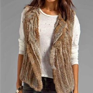 Rudsak rabbit fur vest